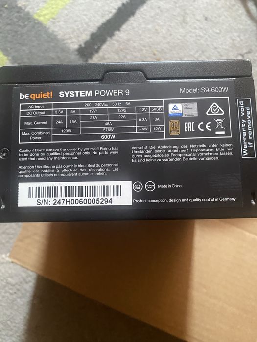 zasilacz bequiet system power 9 600w