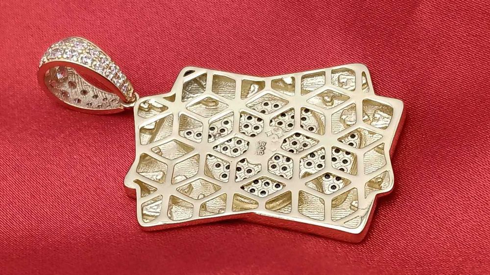 Złota Zawieszka Karty Karta As Pik Czaszka 6,48G P585 14K 3,5CM