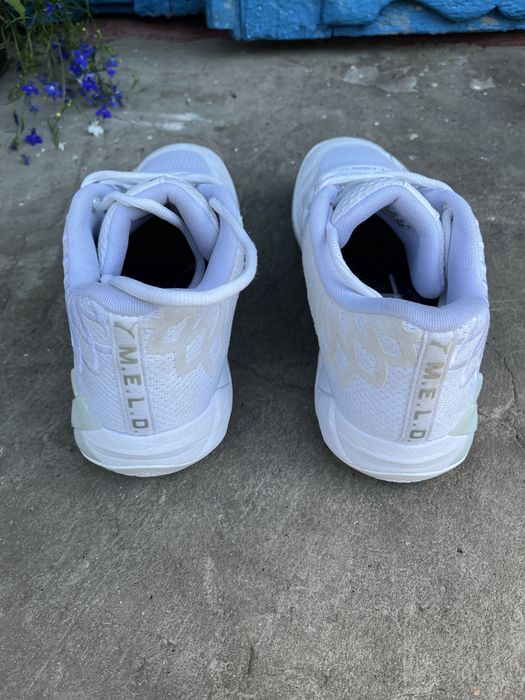 Баскетбольні кросівки Puma MB.01 Lo "Triple White" (Оригінал)