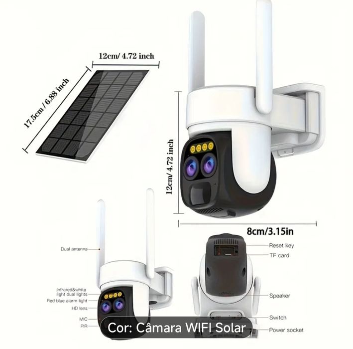 Câmera Segurança Exterior/Sem fios