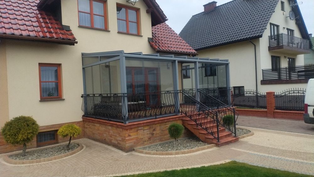 Ogrody letnie i zimowe, zadaszenia tarasów, wiaty samochodowe