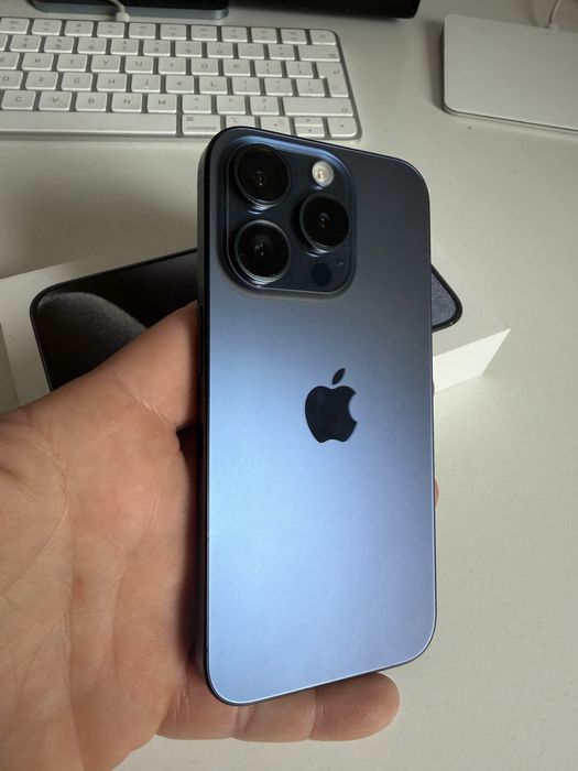 Bateria 100% iPhone 15 Pro 1TB Blue Titanium Idealny