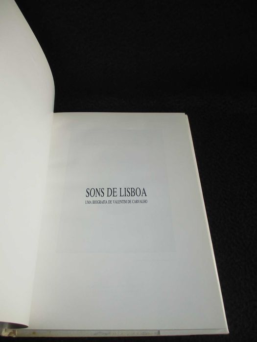 Livro Sons de Lisboa Uma Biografia de Valentim de Carvalho 1ª edição