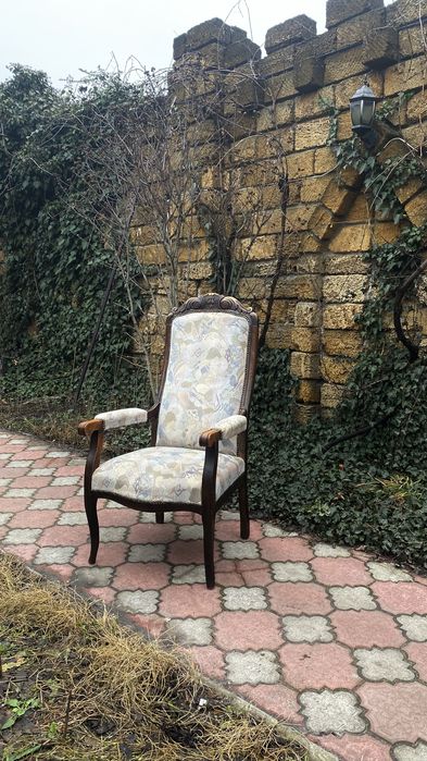 Кресла антикварные в резном каркасе, из Европы