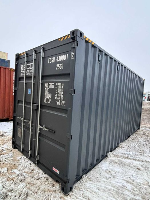 Kontener 20'HC RAL706 GRAFITOWY w Poznań wysoki podwyższany