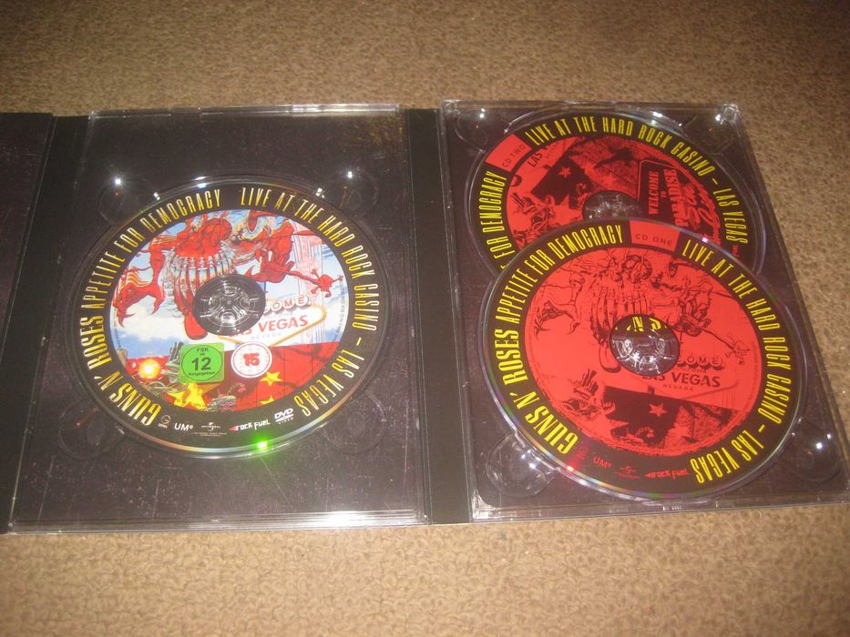 Guns n Roses "Appetite for Democracy" Edição Especial Deluxe com 2 CDs+DVD em Digipack/Raro!