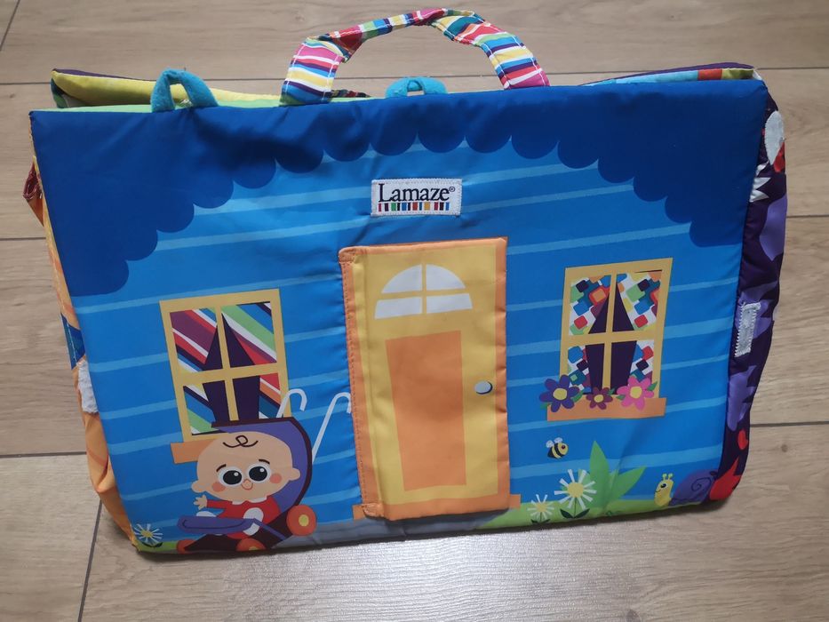 Kolorowa mata Lamaze domek namiot