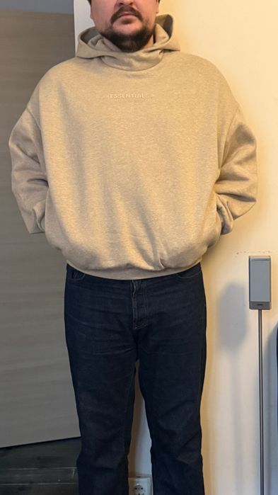 Fear of God Essentials Худи, унісекс, M/L, нова, пісочний колір