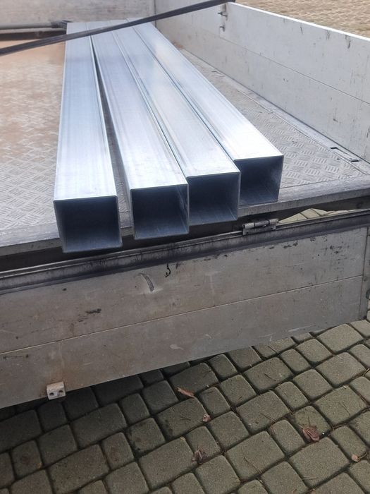 Słupek bramowy  120x120  3mm dl 250cm ocynk