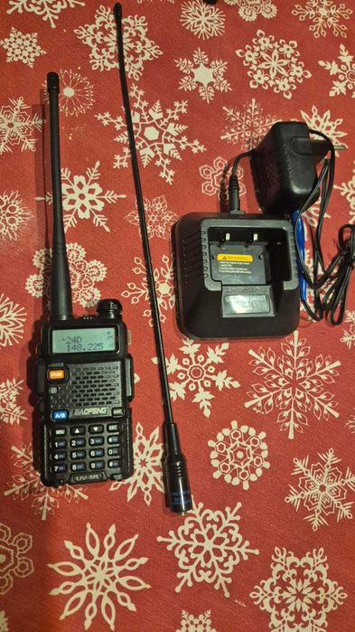Рация, радиостанция Baofeng UV-5R + усиленная антенна NA-771 + кабель