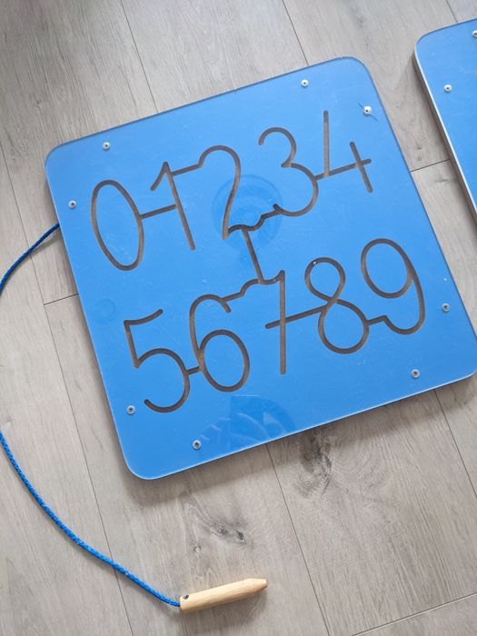 Komplet tablic litery cyfry Montessori