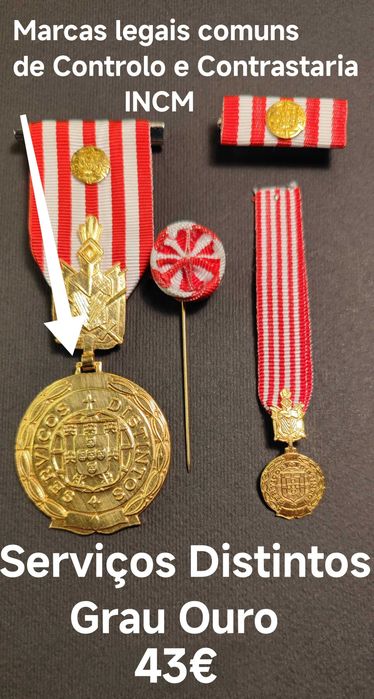 MEDALHA de SERVIÇOS DISTINTOS das FA´s