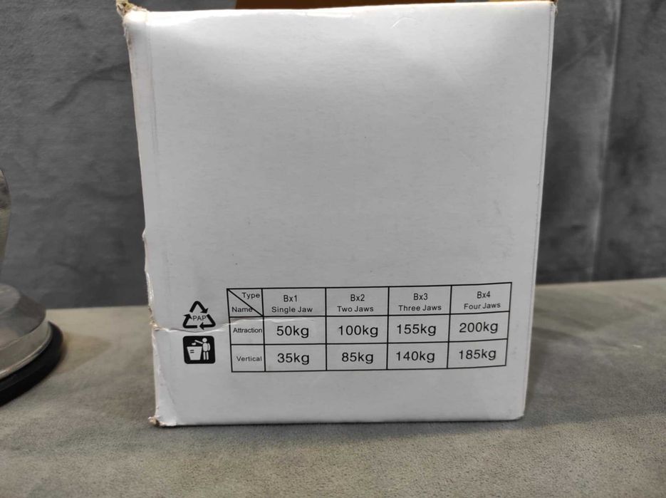 Przyssawka do szyb, uchwyt podciśnieniowy ALUMINIUM. 115 mm.