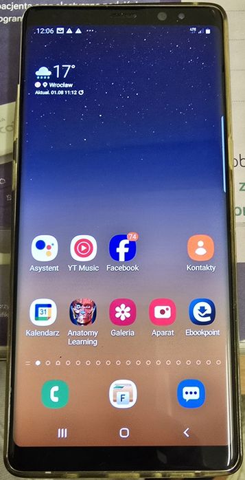 Samsung Galaxy Note 8 plus stacja DEX.