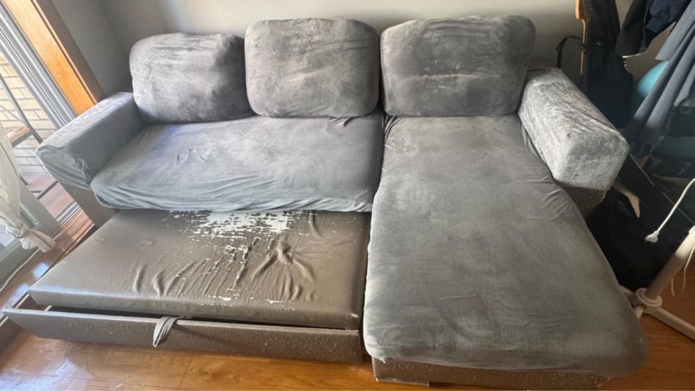 Sofá Chaise long com baú