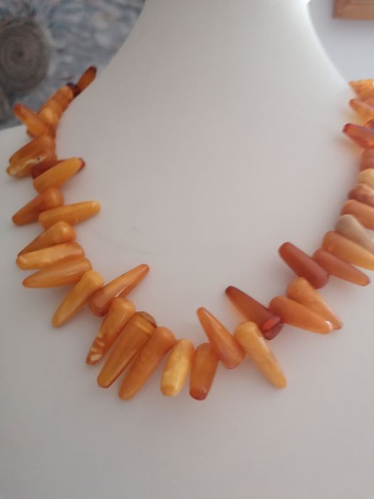 Naszyjnik bursztyn stary