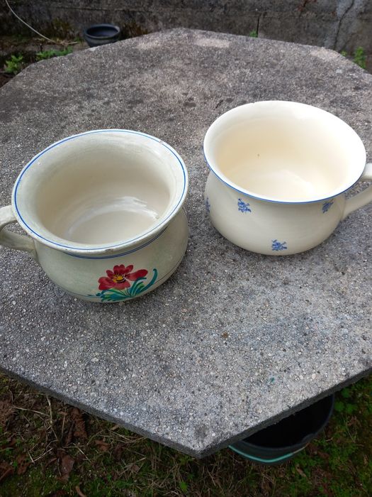 Conjunto Penicos Cerâmica - ANTIGOS