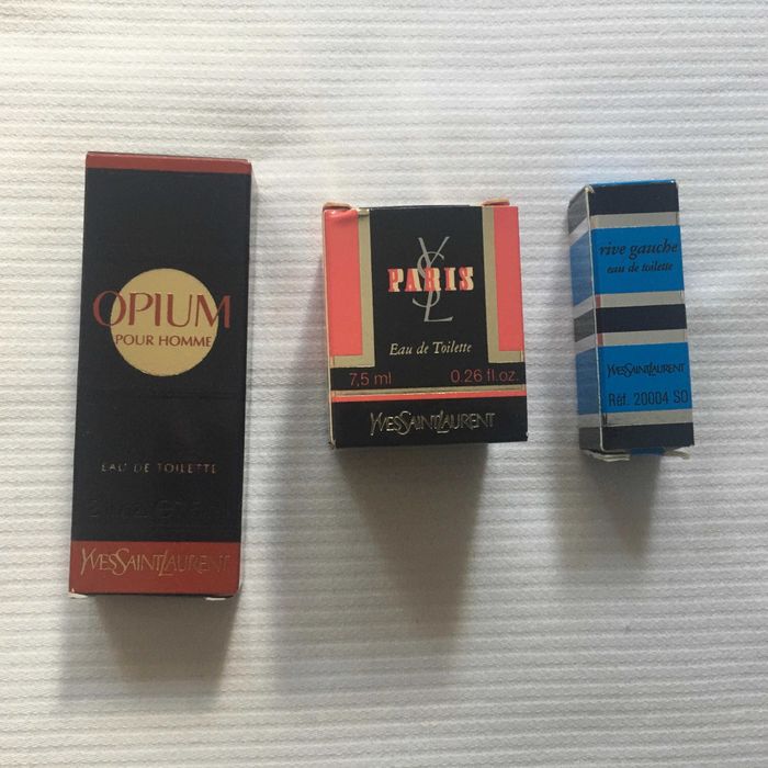Miniaturas de perfume,YSL, Estée Lauder e Davidoff