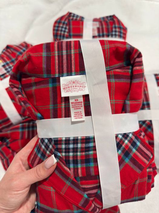 Піжама фланева в клітинку XXL жіноча та чоловіча