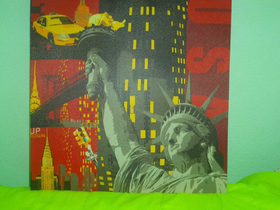 quadro em tela estatua da liberdade