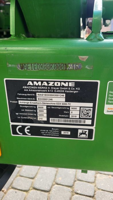 Siewnik Amazone edx 6000 TC 2019r