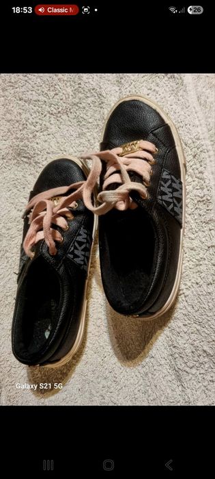 Michael Kors trampki czarne dla dziewczynki 32