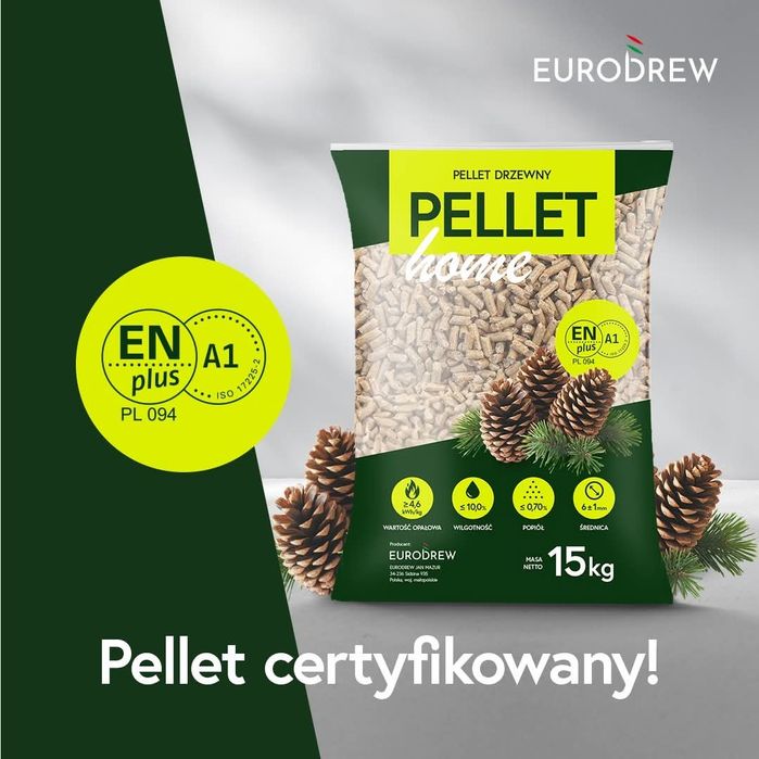 Polski pellet premium certyfikat A1 Enplus