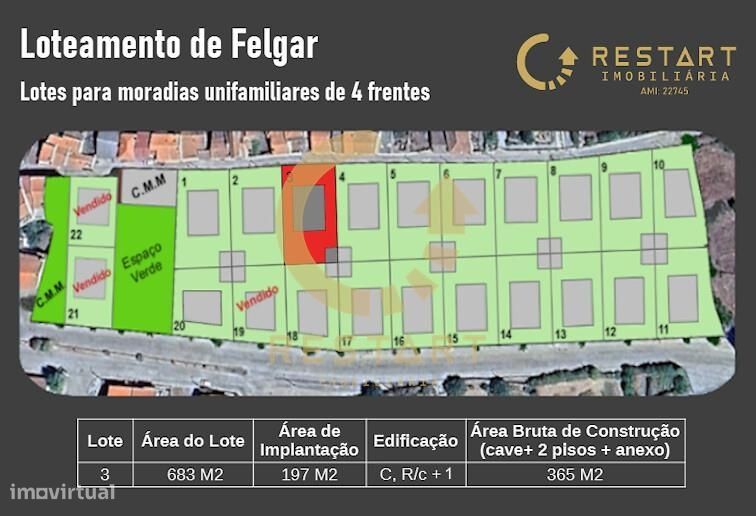 18 Lotes Para construção de moradias individuais e unifamilares com ca