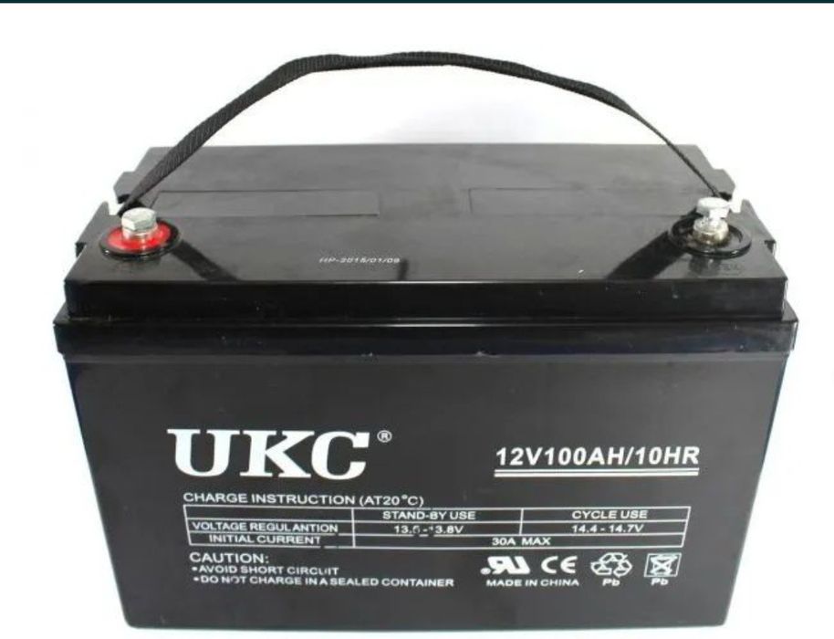 Аккумулятор батарея UKC 12V 7Ah 9Ah 12Ah 18Ah 24Ah 120Ah 150Ah