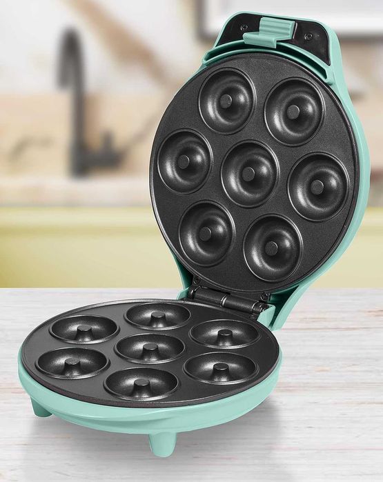 Bestron Donut Maker, Mini Donut Maker do pieczenia 7 małych pączków