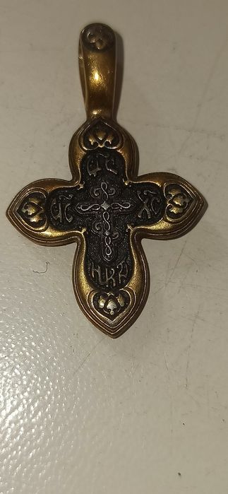 Православный восьмиконечный крест серебро золочение