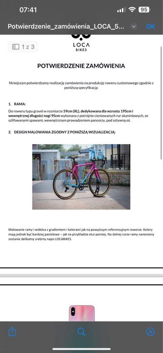 Gravel Loca Bikes XL 59 Powder Candy