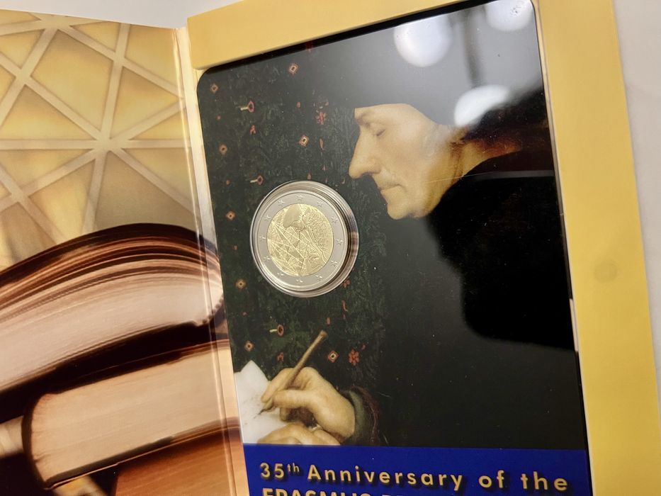 Moeda 2 Euros 35º Aniversário Programa Erasmus Malta 2022 (Coincard)