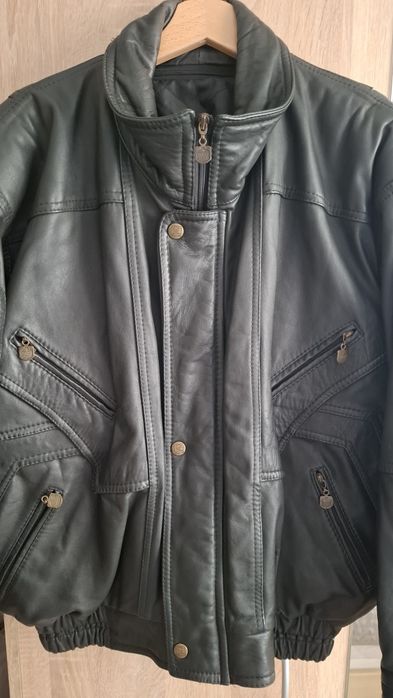 Kurtka męska skórzana z PRL-u