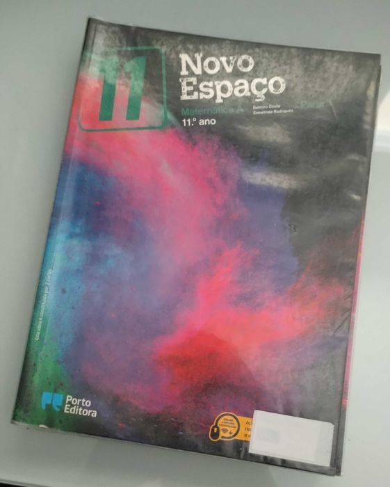 Novo Espaço - 2 livros matemática A 11° Ano Parte 1 e parte 2
