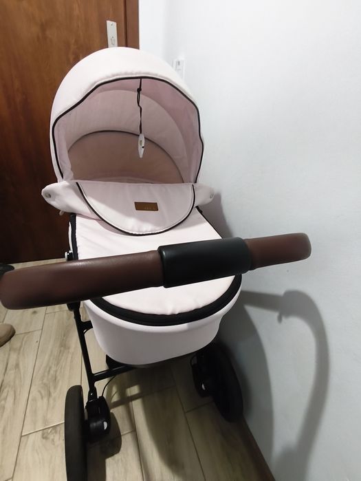 Wózek 3w1 jasny róż