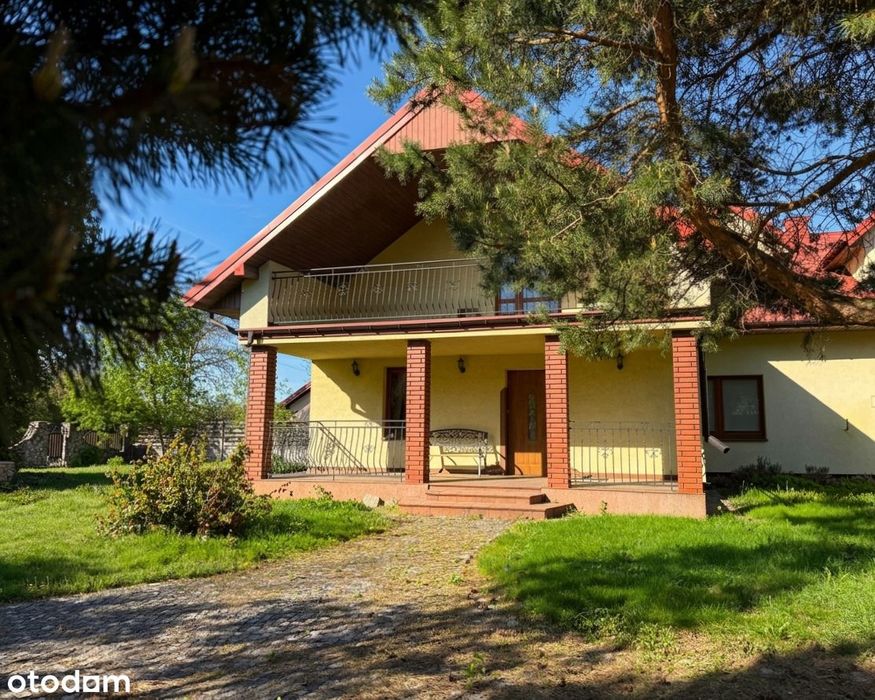 Dom pod Dęblinem | ogrodzona działka 2418 m² | dwustanowiskowy garaż