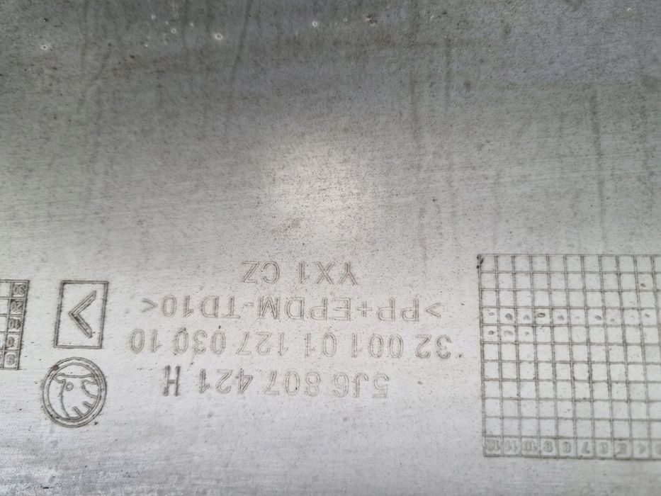 Skoda Fabia 2 II 07  HB Zderzak tył oryginał
