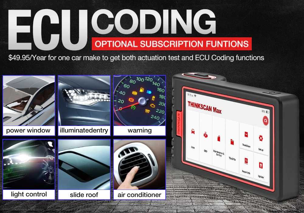 Thinkcar ThinkScan Max 2 Máquina Diagnóstico OBD/ 28 Funções (NOVO)