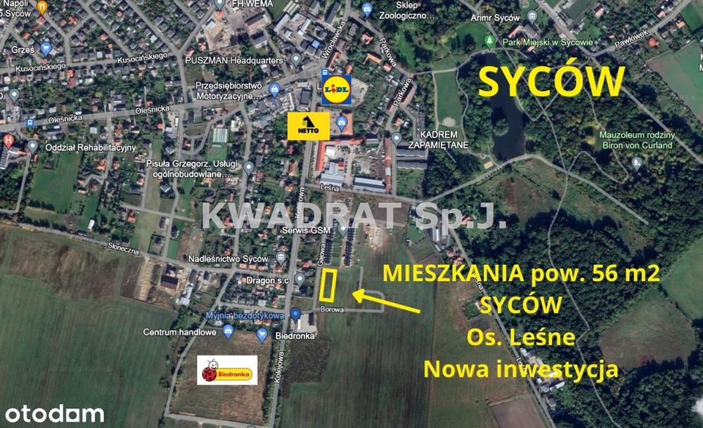 Nowe mieszkania 56 m2 - Syców Os. Leśne
