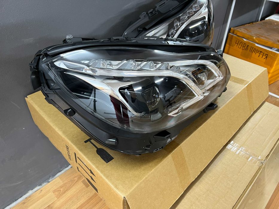 Фари на W212 мерседес рестайл LED заміна галогена Mercedes E212 E-Class