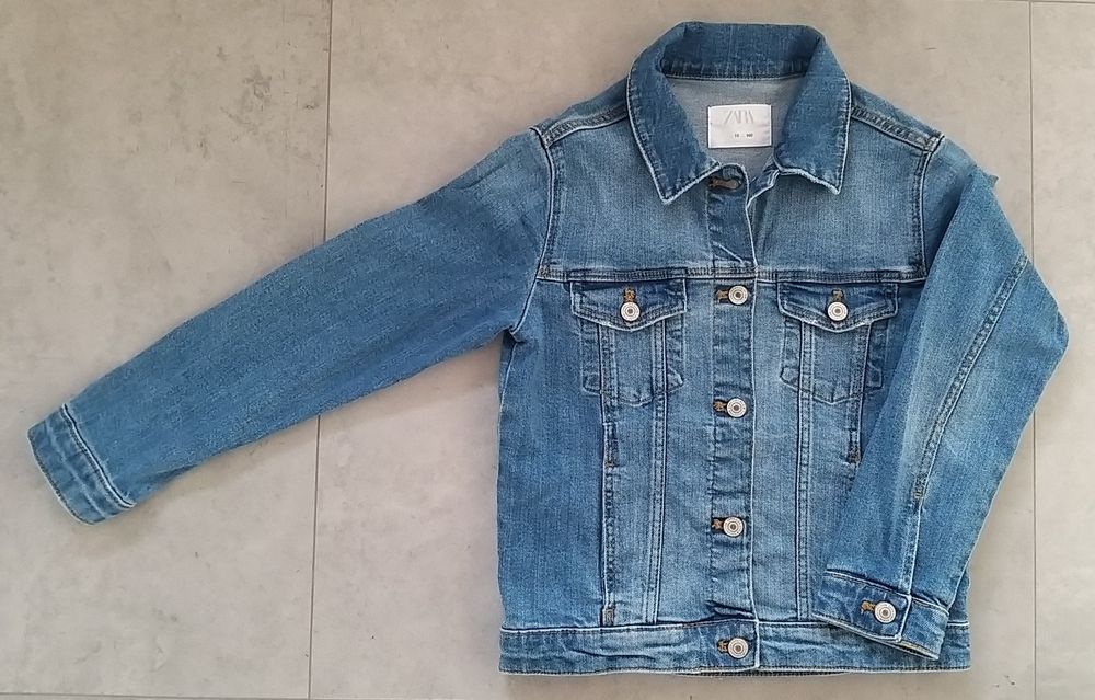 Zara kurtka jeans dziewczęca 140