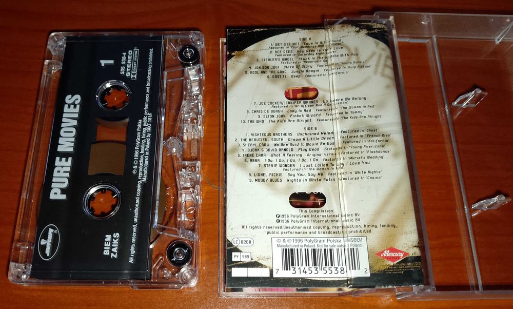 Pure Movies: Joe Cocker, Lionel Richie i inni - kaseta magnetofonowa