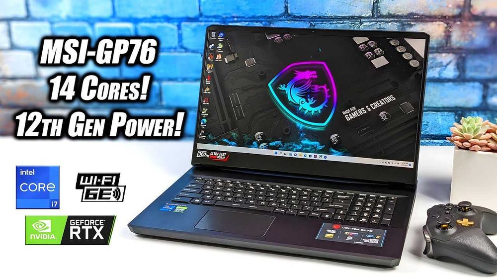 Ігровий ноутбук Msi vector gp76 i7-12700H 17’ RTX 3070 ti 64gb SSD 1tb 360Hz