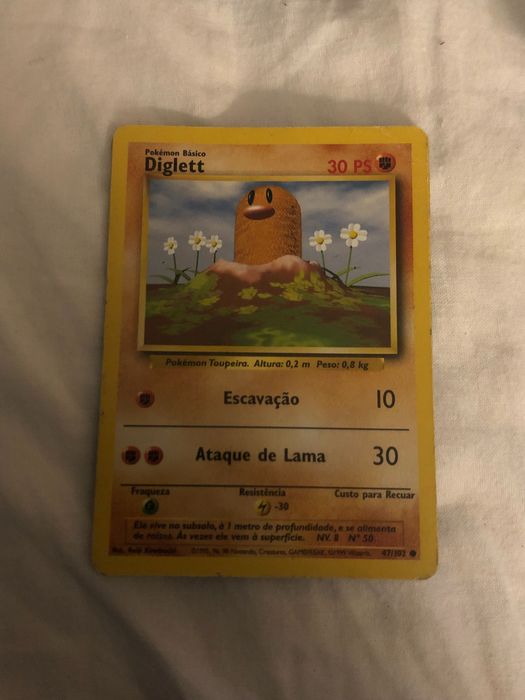Cartas Pokémon vários pokemons