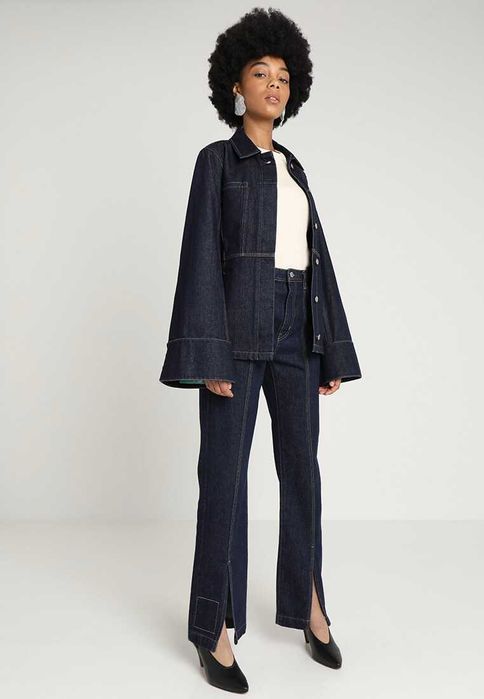 Jeansowy żakiet oversize retro Weekday