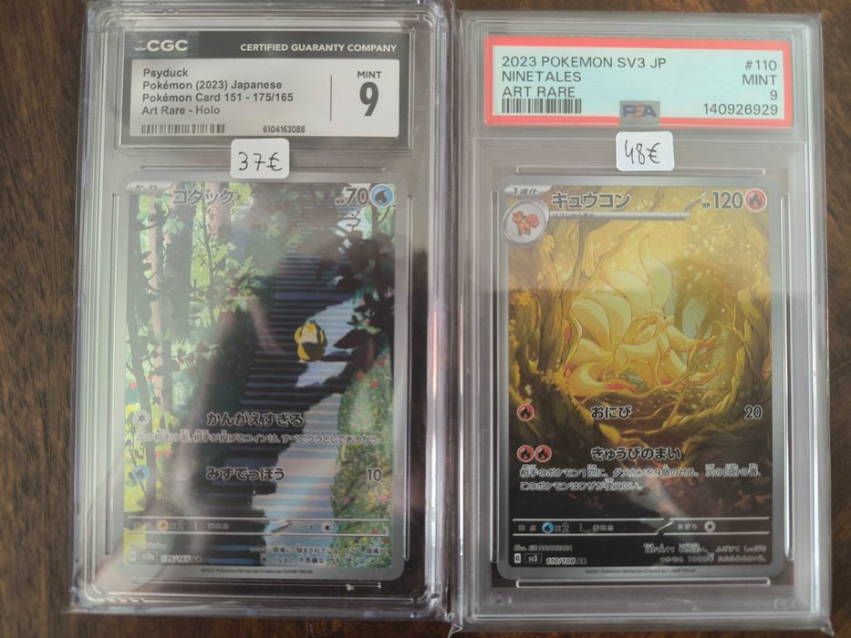 Cartas Graded Pokemon TCG - PSA/BGS/CGC Inglês e Japonês