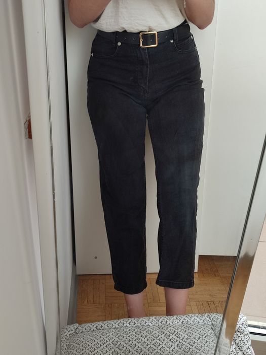 Mom jeans XS House czarne