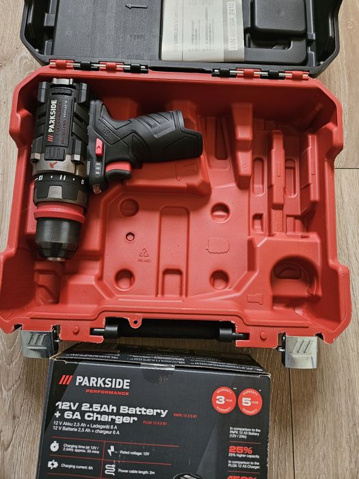 Wkrętarka Parkside Performance 12V A1 komplet Aktualne