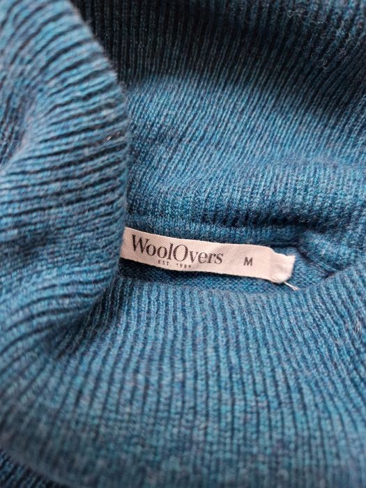 Sweter Golf Wełna Merino + Kaszmir WollOvers M 38 10 Turkus Sweater Wo